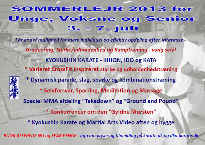 SOMMERLEJR 2013 for Unge, Voksne og Senior 3.-7. juli (Denmark)